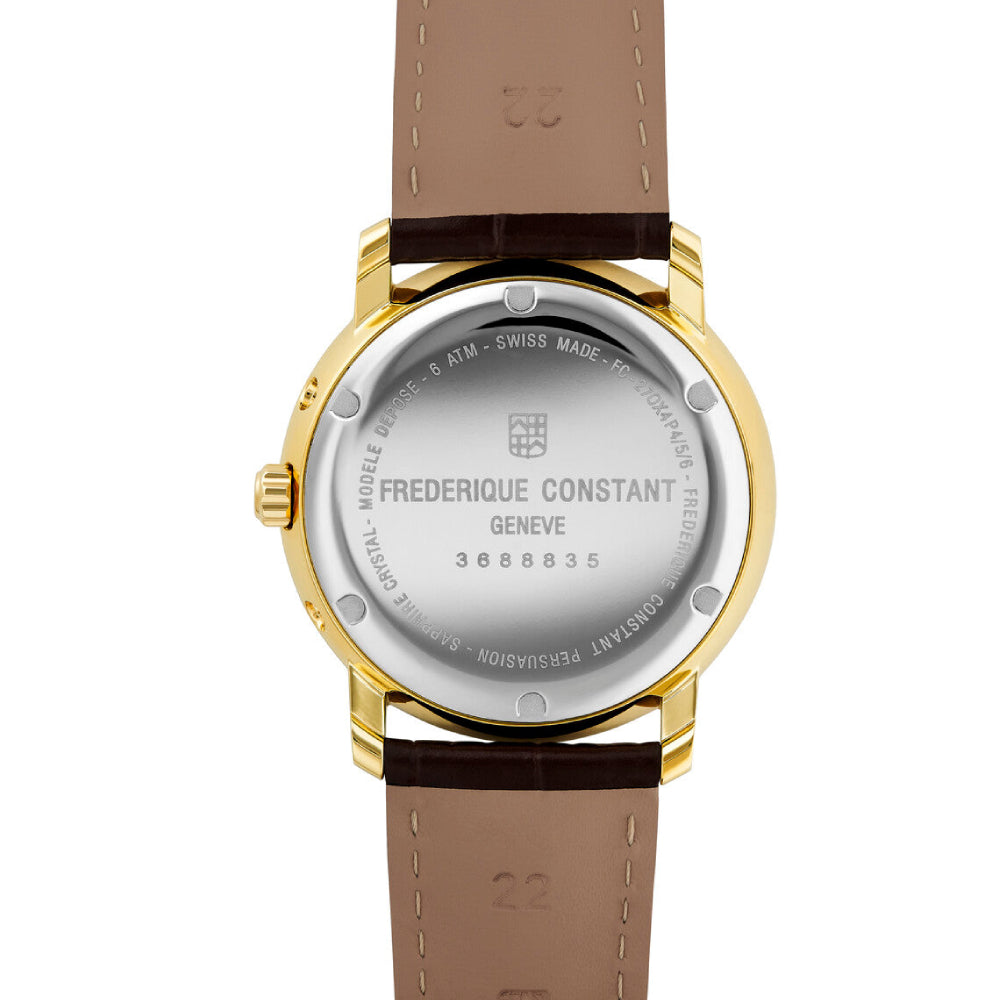 Frederique Constant Men's Quartz Watch, Beige Dial - FC-0068