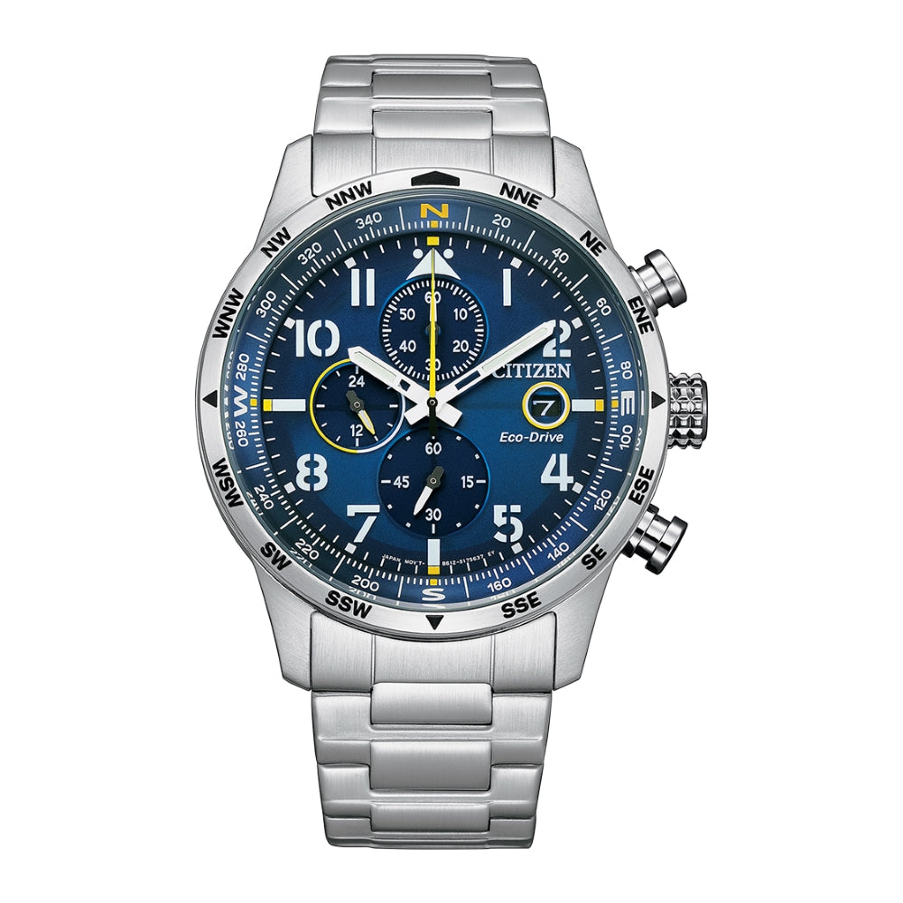 Citizen Men's Watch with Optical Powered Movement and Blue Dial - CITC-0025