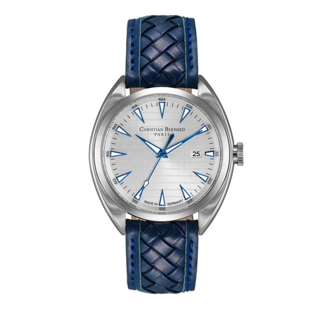 Christian Bernard Men's Quartz Watch with Silver Dial - CB-0139