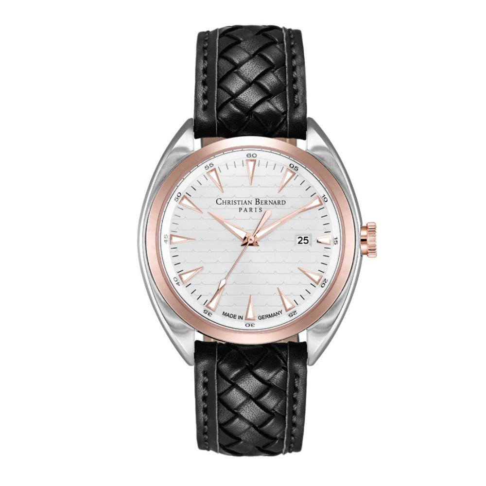 Christian Bernard Men's Quartz Watch with Silver Dial - CB-0141