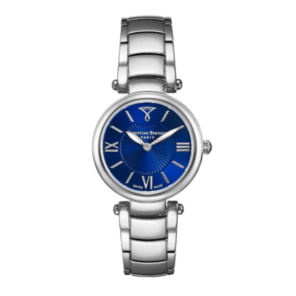 Christian Bernard Women's Quartz Blue Dial Watch - CB-0162