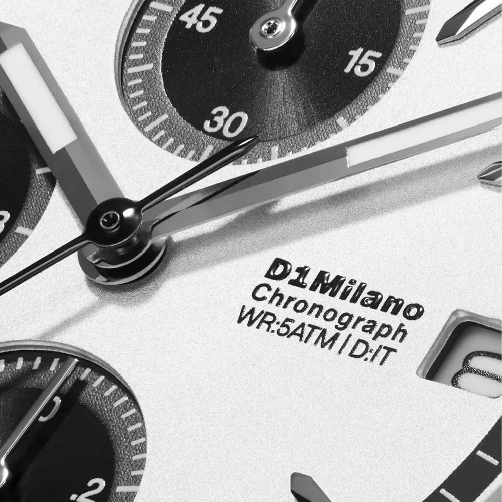 ساعة دي وان ميلانو Chronograph Black Pulse الرجالية كوارتز - ML-0437