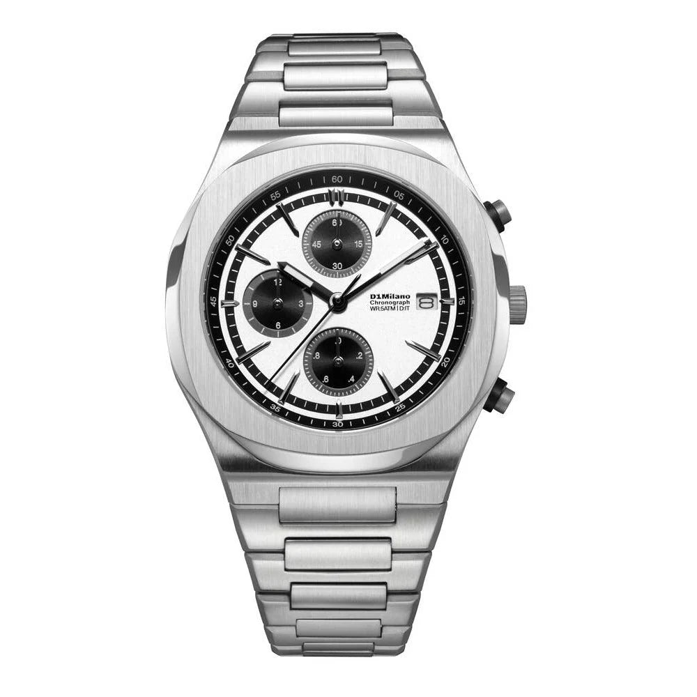 ساعة دي وان ميلانو Chronograph Black Pulse الرجالية كوارتز - ML-0437