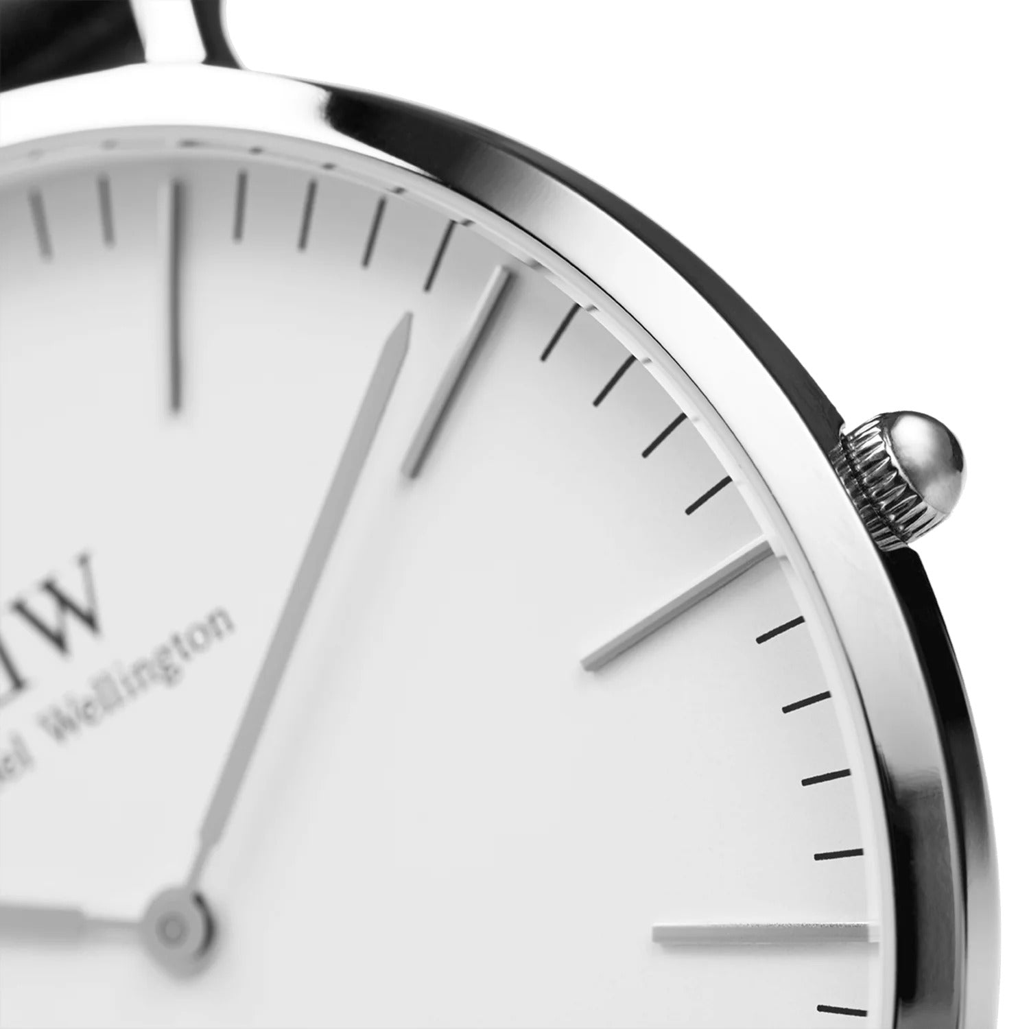 ساعة دانيال ولينغتون الرجالية بحركة كوارتز ولون مينا أبيض - DW-1253