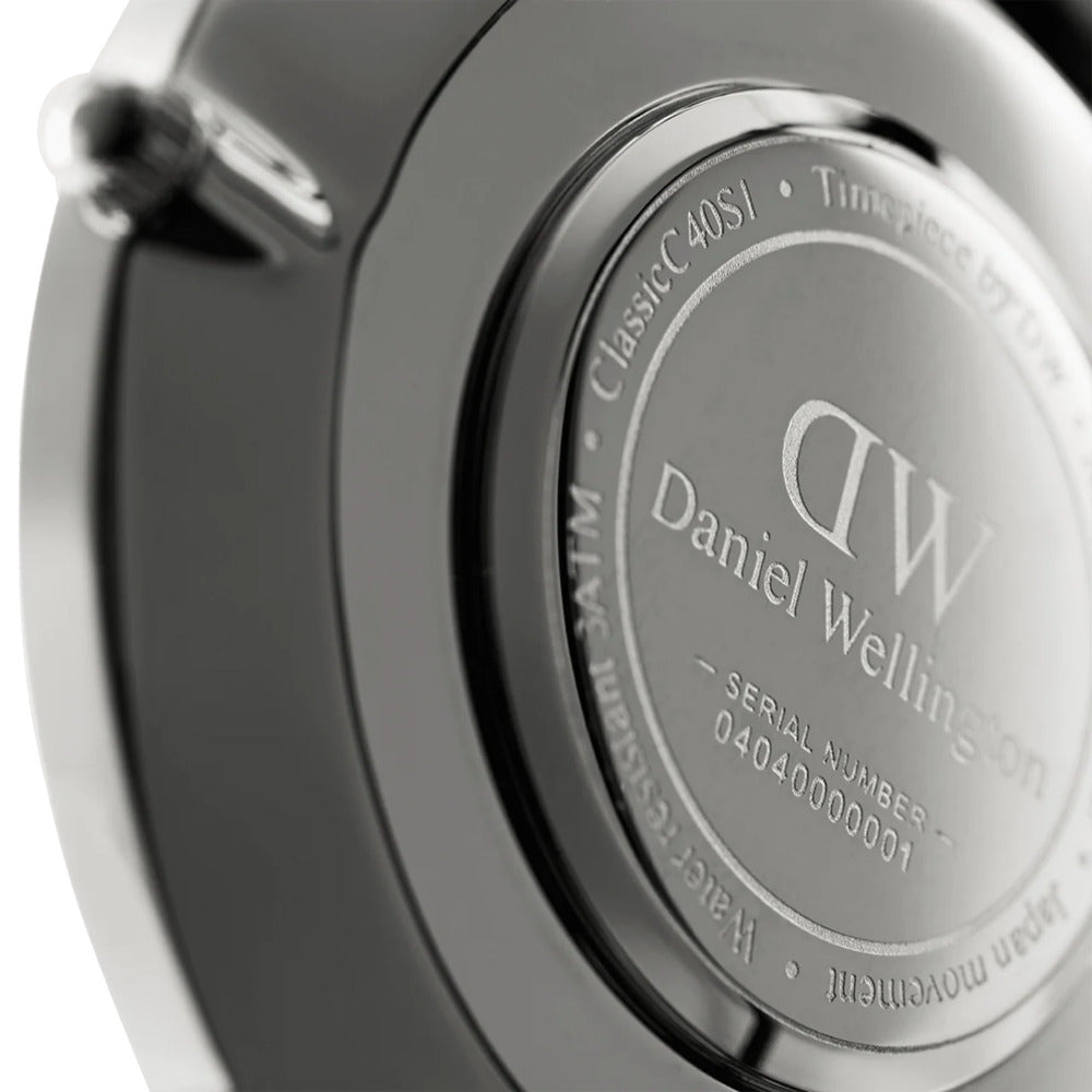 ساعة دانيال ولينغتون الرجالية بحركة كوارتز ولون مينا أسود - DW-1264