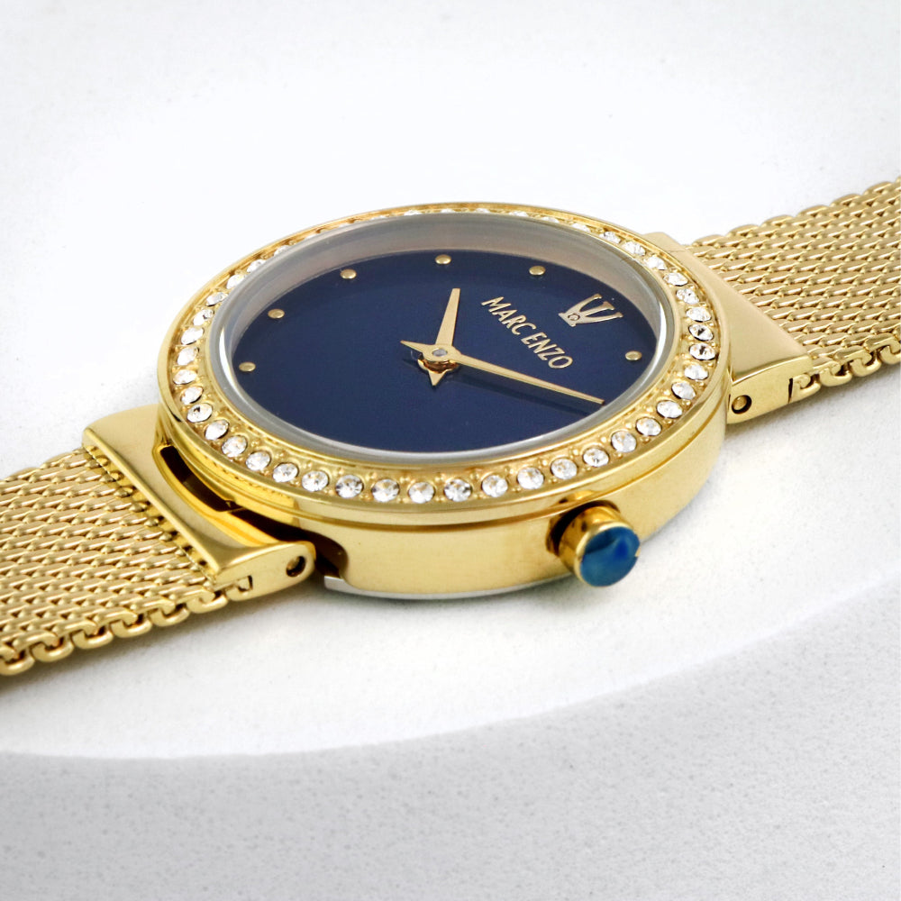 Marc Enzo Women's Quartz Watch with Blue Dial - MAR-0022