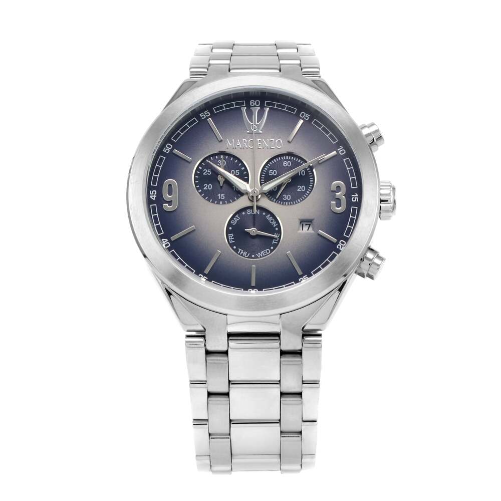 Marc Enzo Men's quartz blue dial watch MAR-0058