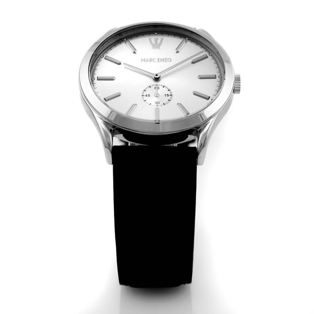 Marc Enzo men's watch with quartz movement and white dial - MAR-0086