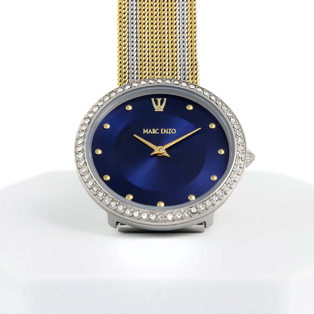 Marc Enzo Women's Watch, Quartz Movement, Blue Dial - MAR-0006