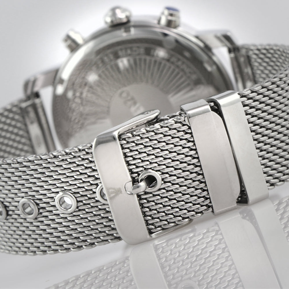 Marc Enzo Men's quartz white dial watch MAR-0045