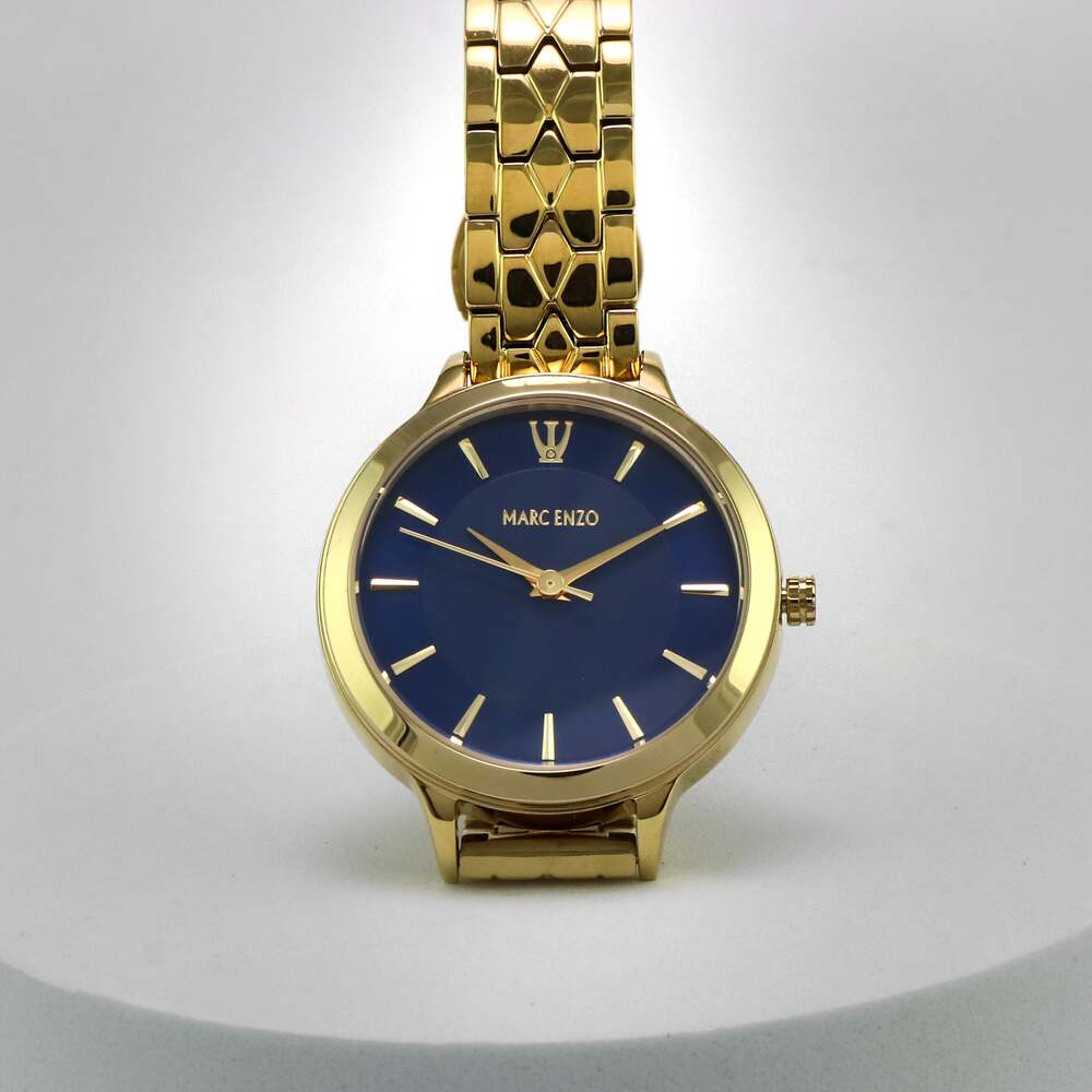 Marc Enzo Women's quartz blue dial watch MAR-0014