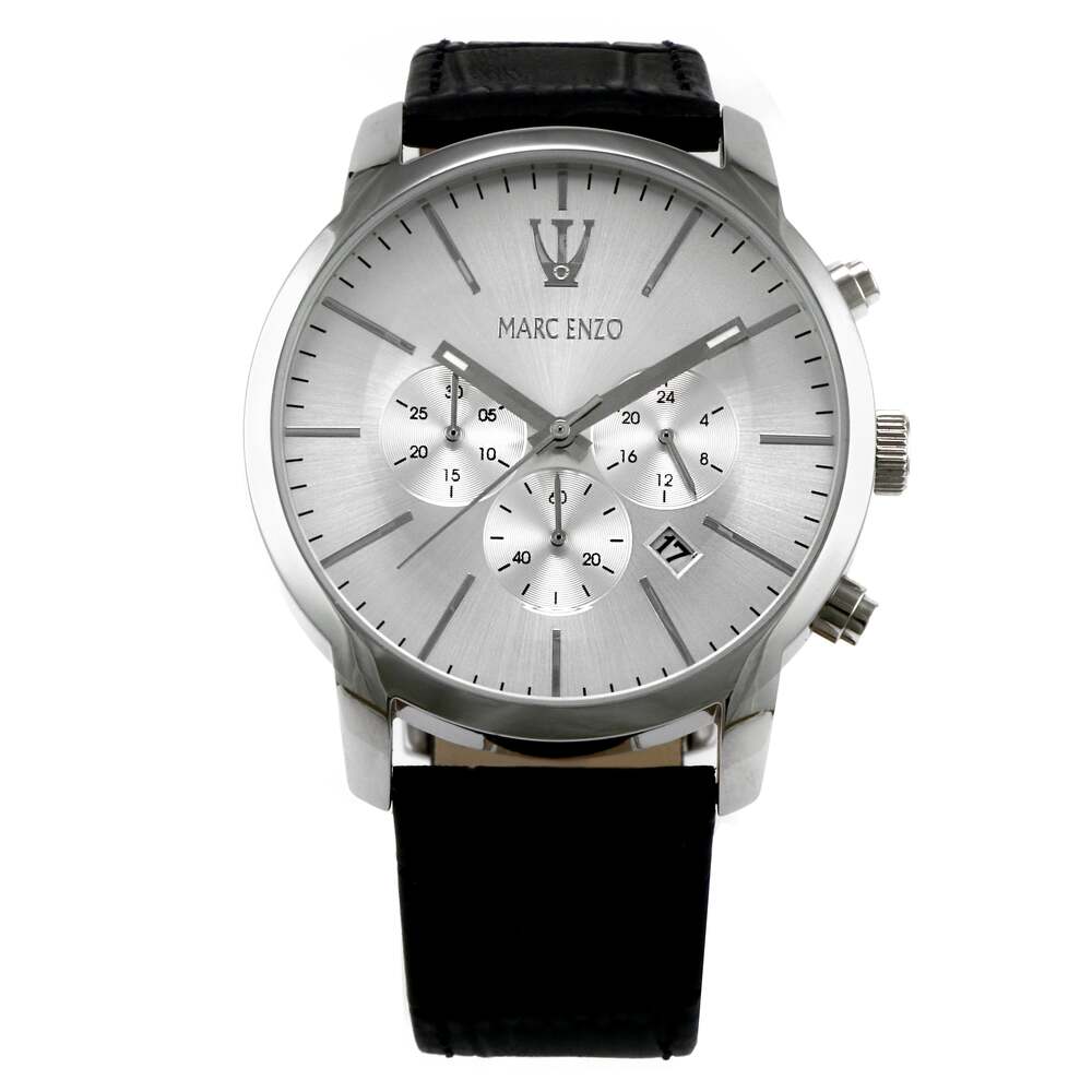 Marc Enzo Men's quartz white dial watch MAR-0038