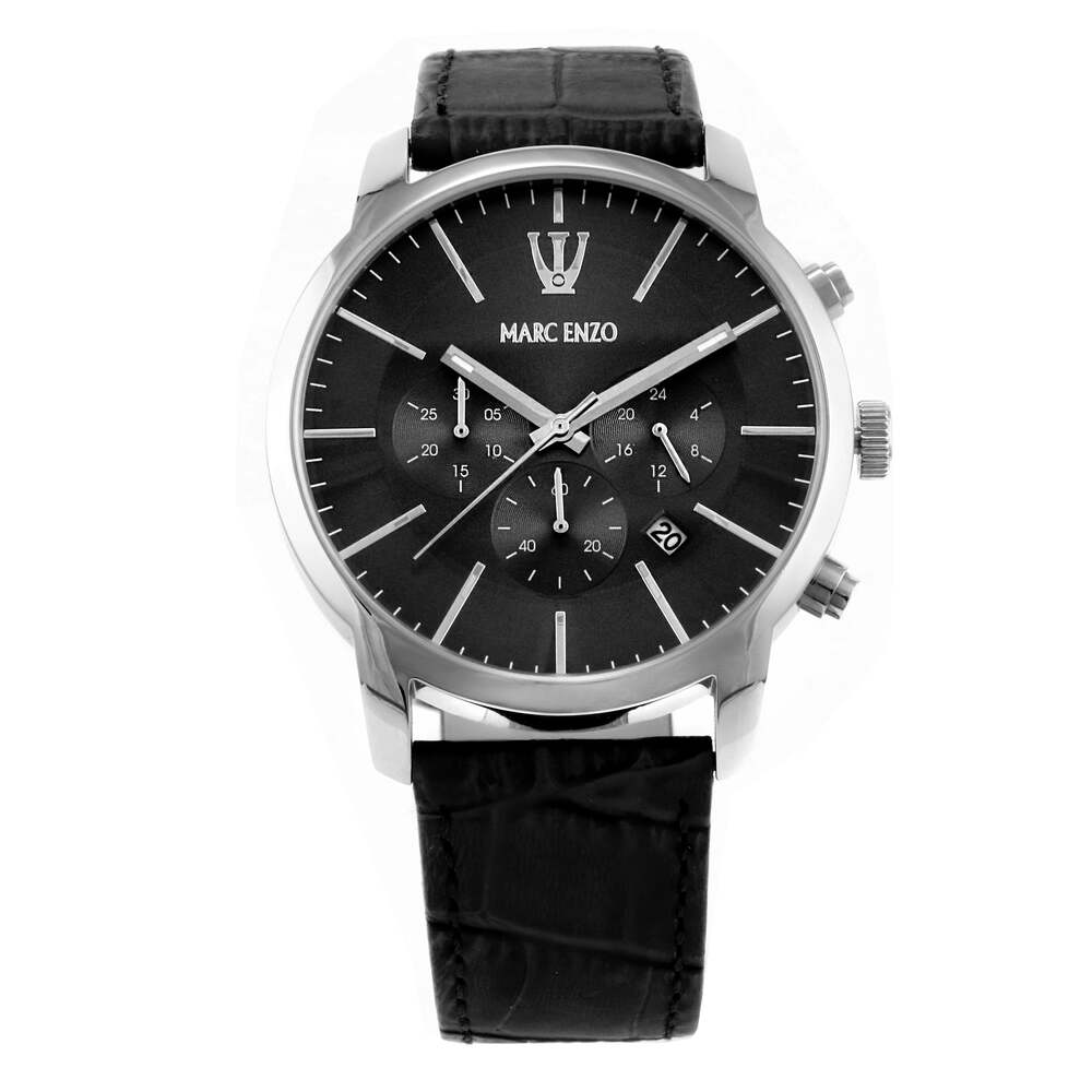 Marc Enzo Men's quartz black dial watch MAR-0041