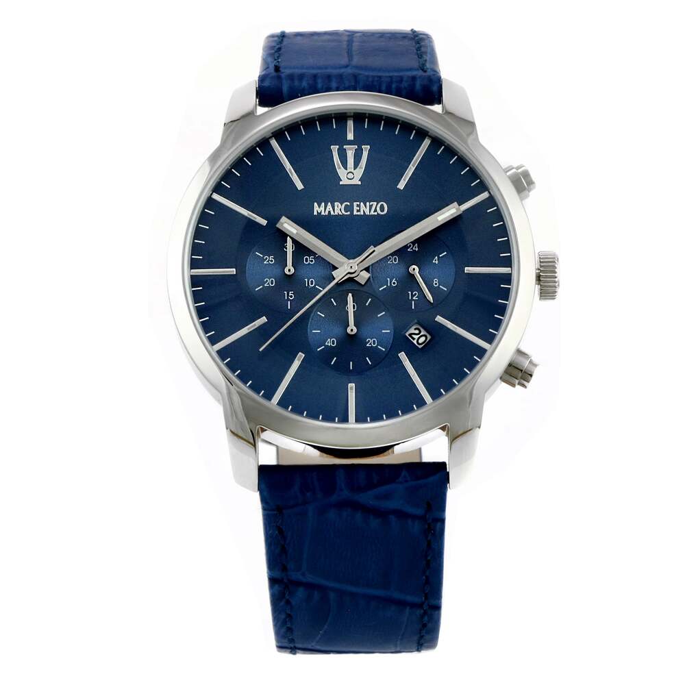 Marc Enzo Men's quartz blue dial watch MAR-0039
