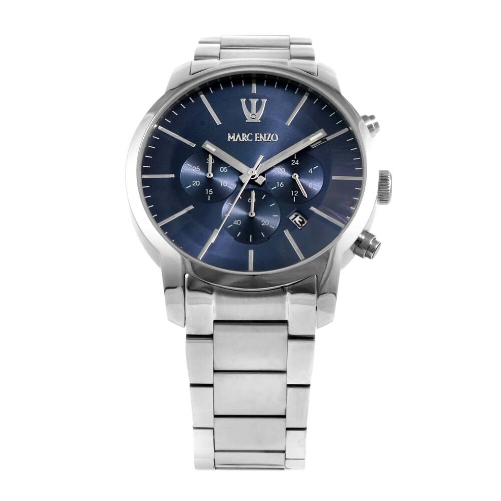 Marc Enzo Men's quartz blue dial watch MAR-0037