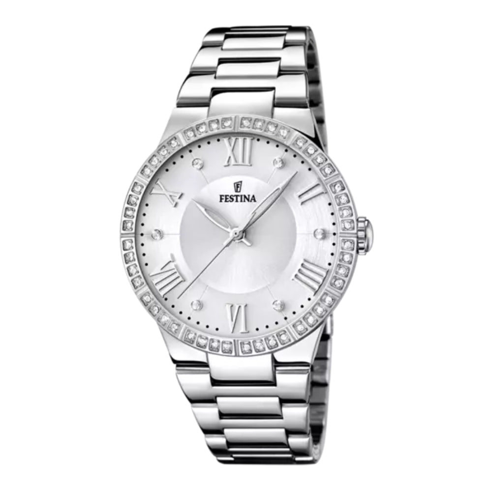 Festina Women's Quartz Watch with White Dial - F16719/1
