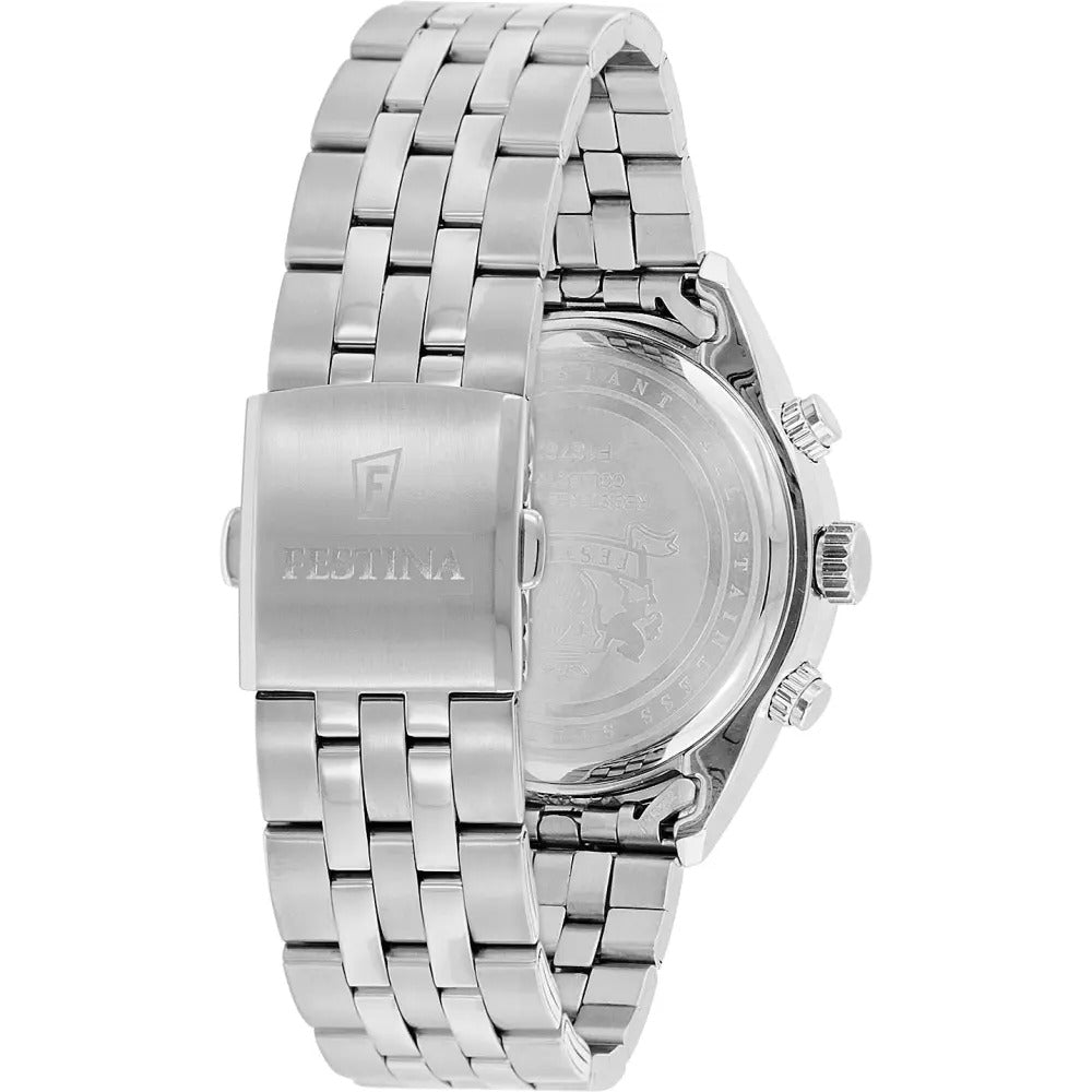 Festina Men's Quartz Watch, Silver Dial - F16762/1