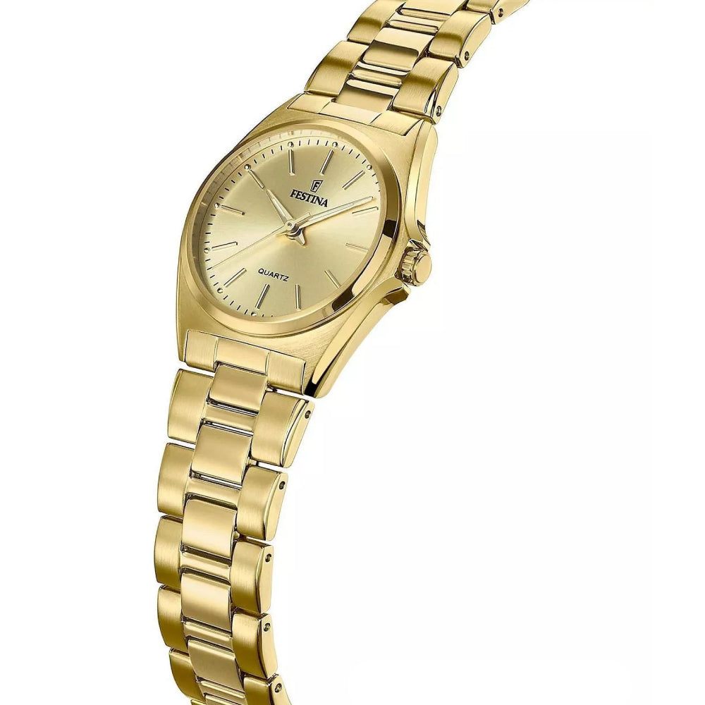 Festina Men's Quartz Watch Gold Dial - F16808/1