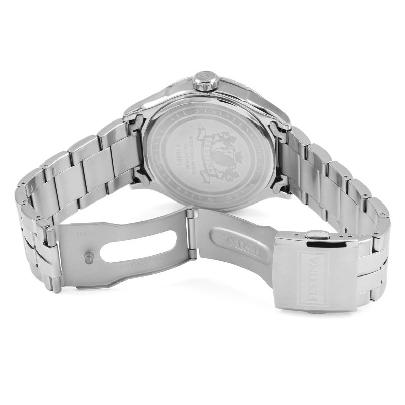 Festina Men's Quartz Watch, Beige Dial - F16891/4