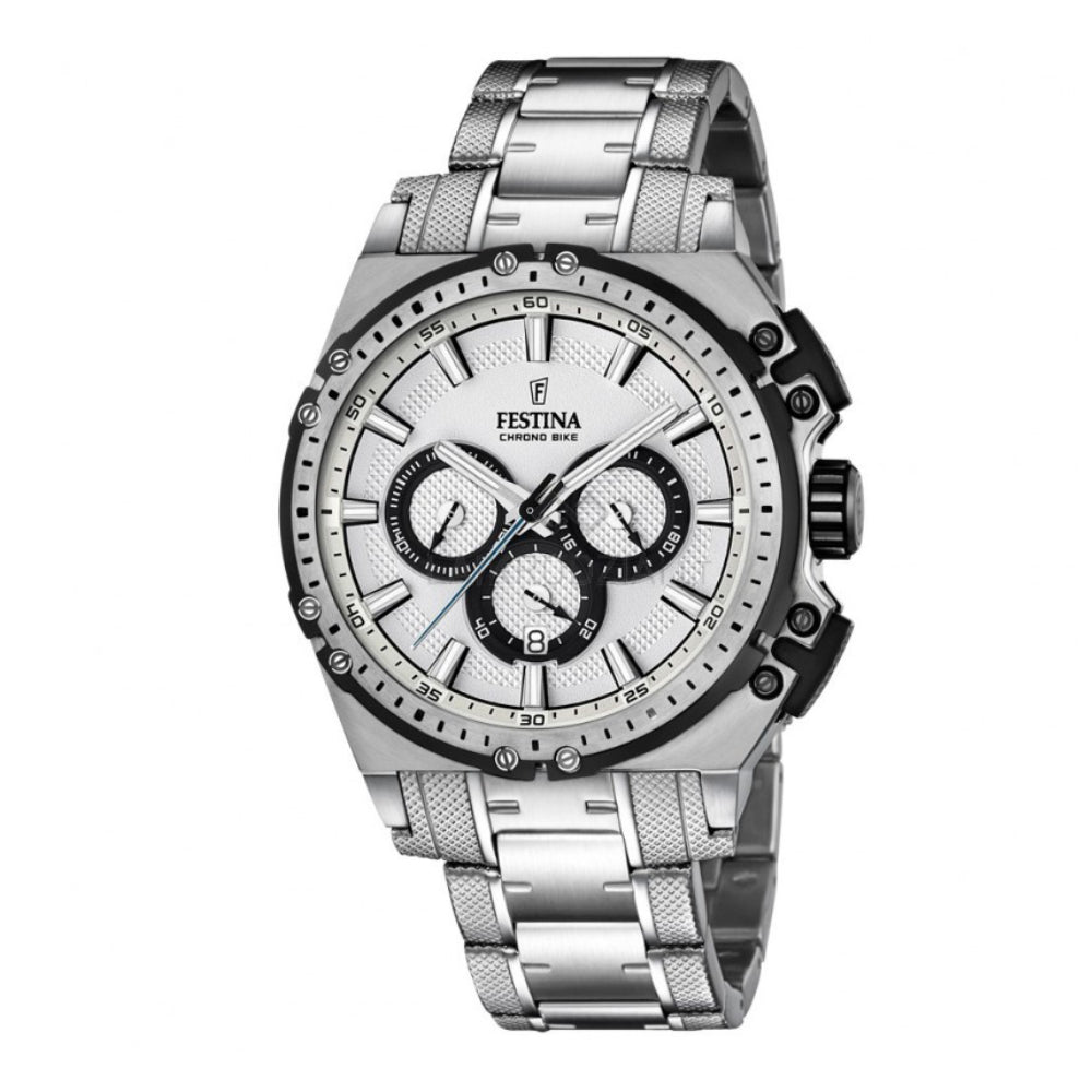 Festina Men's Quartz Watch with Silver Dial - F16968/1