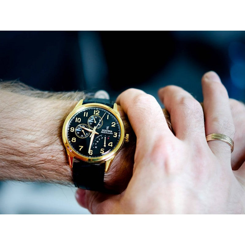 Festina Men's Quartz Black Dial Watch - f20279/c