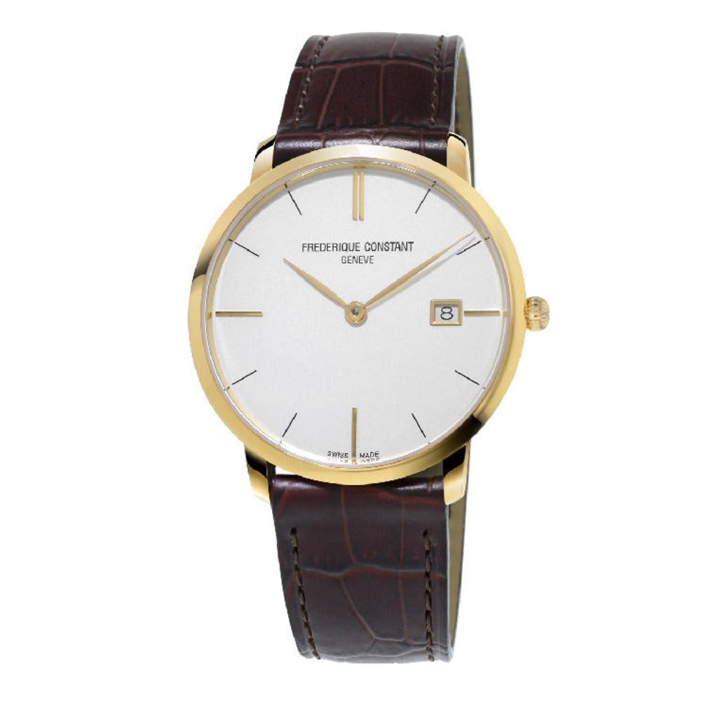 Frederique Constant Men's Quartz Watch, Silver Dial - FC-0019