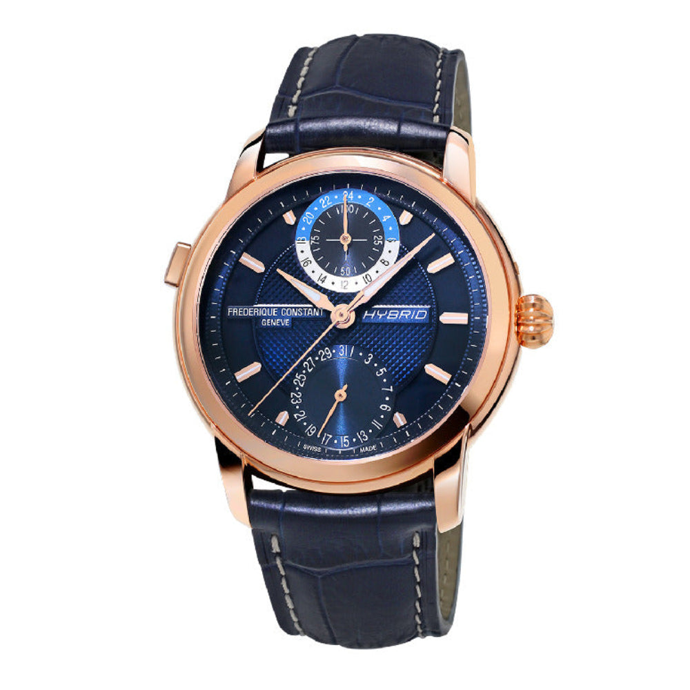 ساعة فريدريك كونستانت الرجالية بحركة أوتوماتيكية ولون مينا أزرق - FC-0141