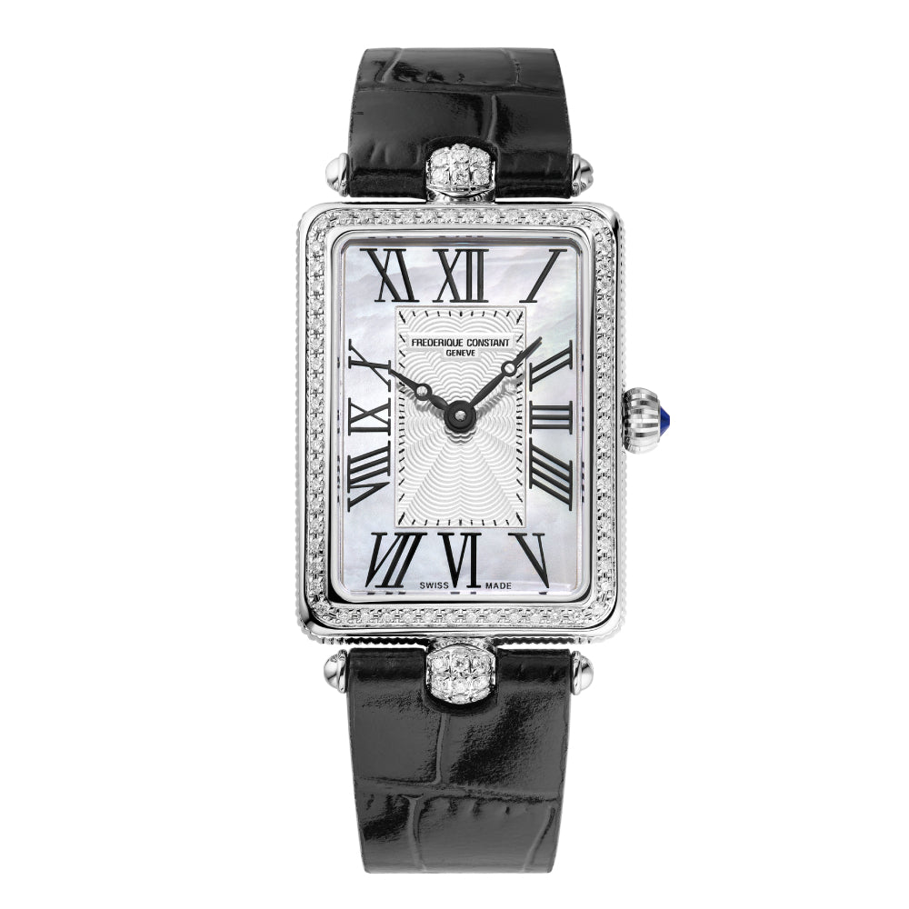 Frederique Constant Women's Quartz Watch with Silver and White Dial - FC-0269(82/D 0.41CT)