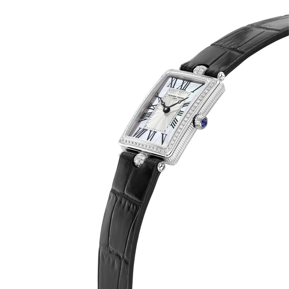 Frederique Constant Women's Quartz Watch with Silver and White Dial - FC-0269(82/D 0.41CT)