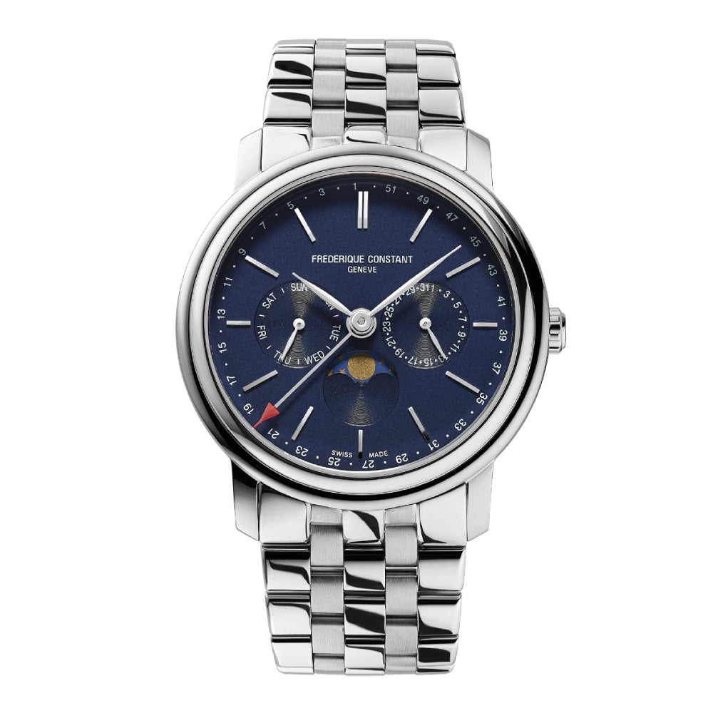 Frederique Constant Men's Quartz Watch with Blue Dial - FC-0270