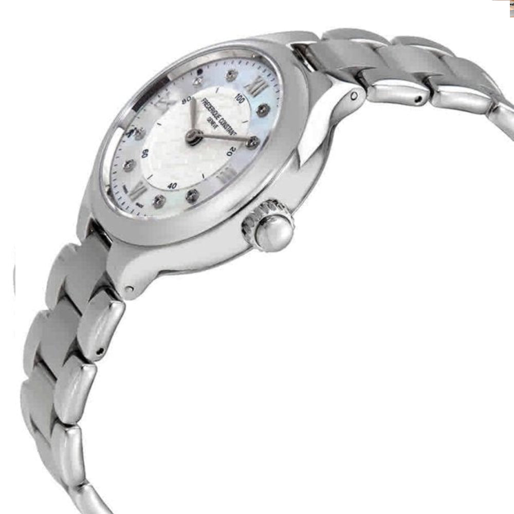 Frederique Constant Women's Quartz Silver Dial Watch - FC-0027(8/D 0.04CT)