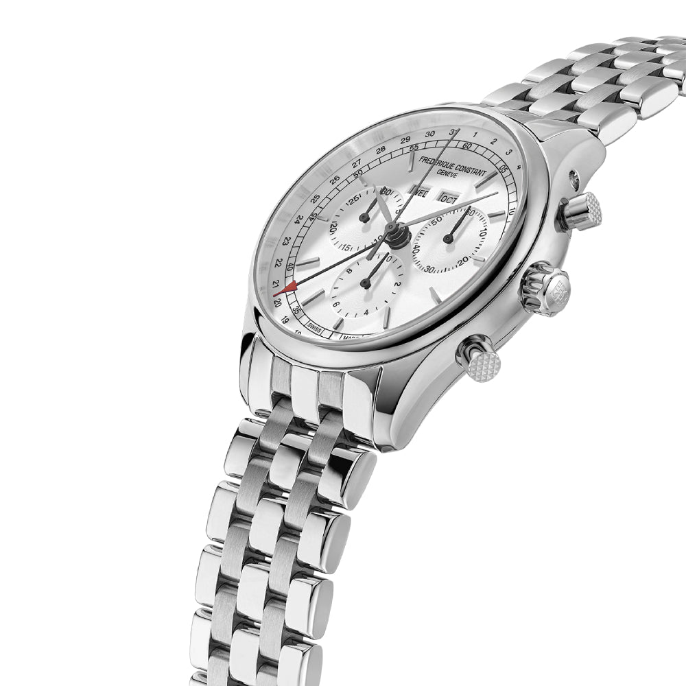 Frederique Constant Men's Quartz Watch with Silver Dial - FC-0271