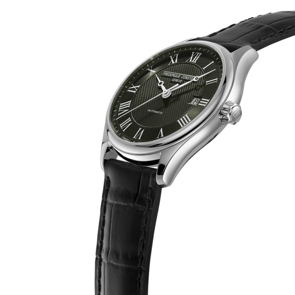 Frederique Constant Men's Automatic Movement Green Dial Watch - FC-0241