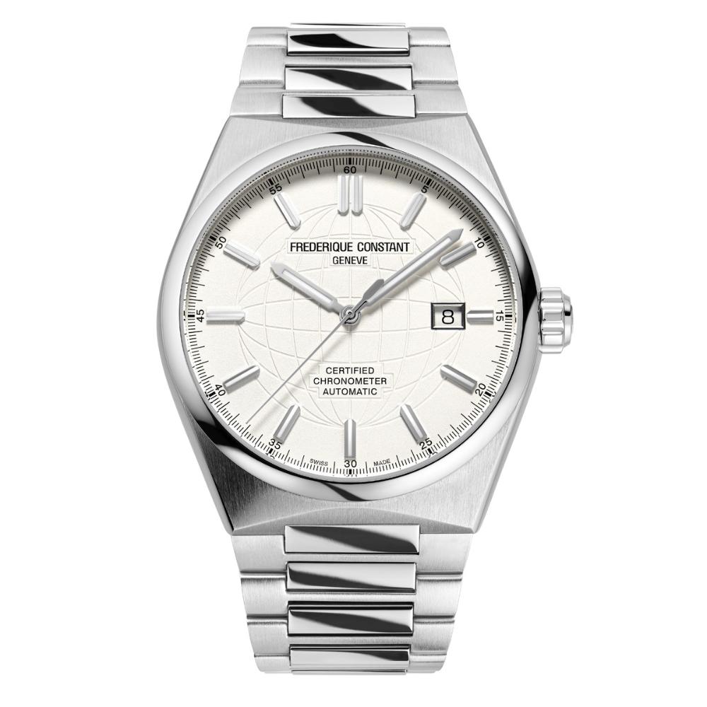 ساعة فريدريك كونستانت هايفلايف أوتوماتيكية COSC للرجال بمينا زرقاء — FC-0296+STRAP