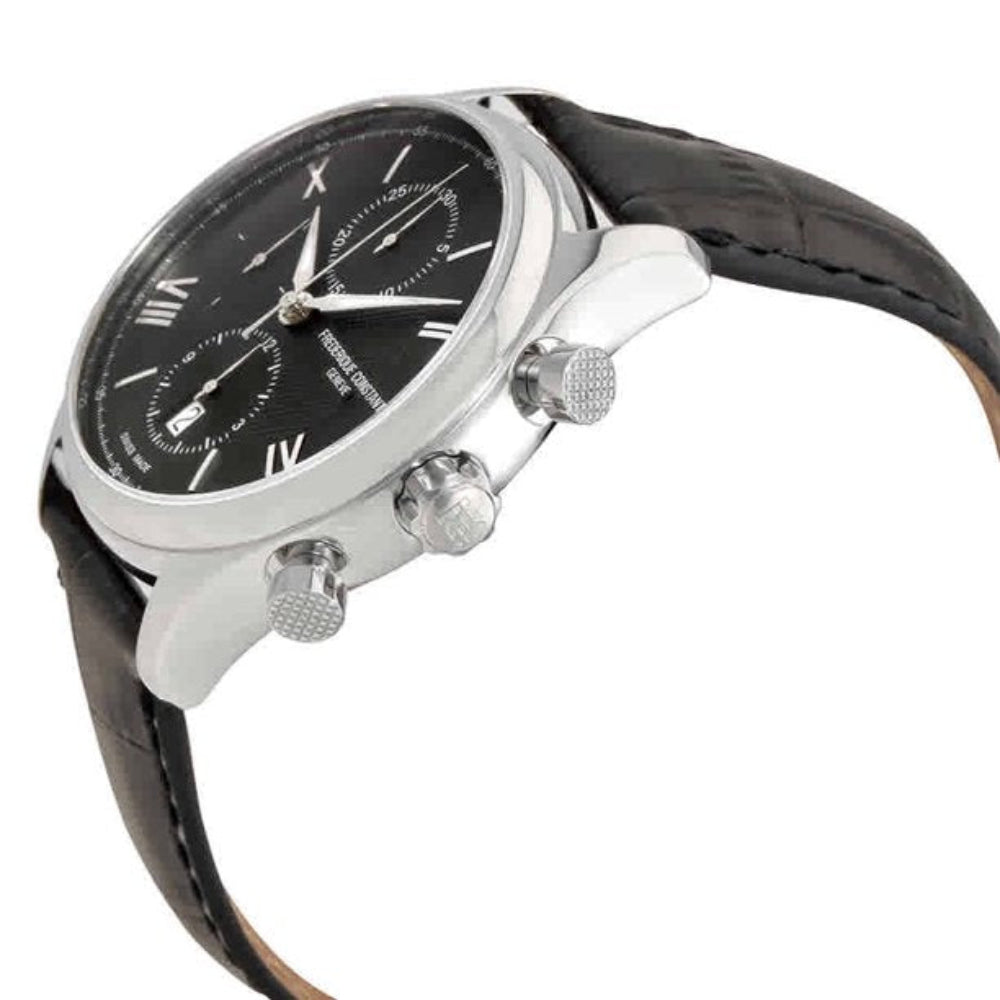 ساعة فريدريك كونستانت الرجالية بحركة أوتوماتيكية ولون مينا أسود - FC-0148+L