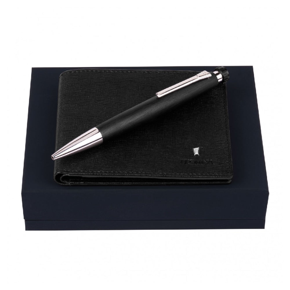 Festina Black Pen and Wallet Set for Men - FS SET-0001(WLT+PEN)