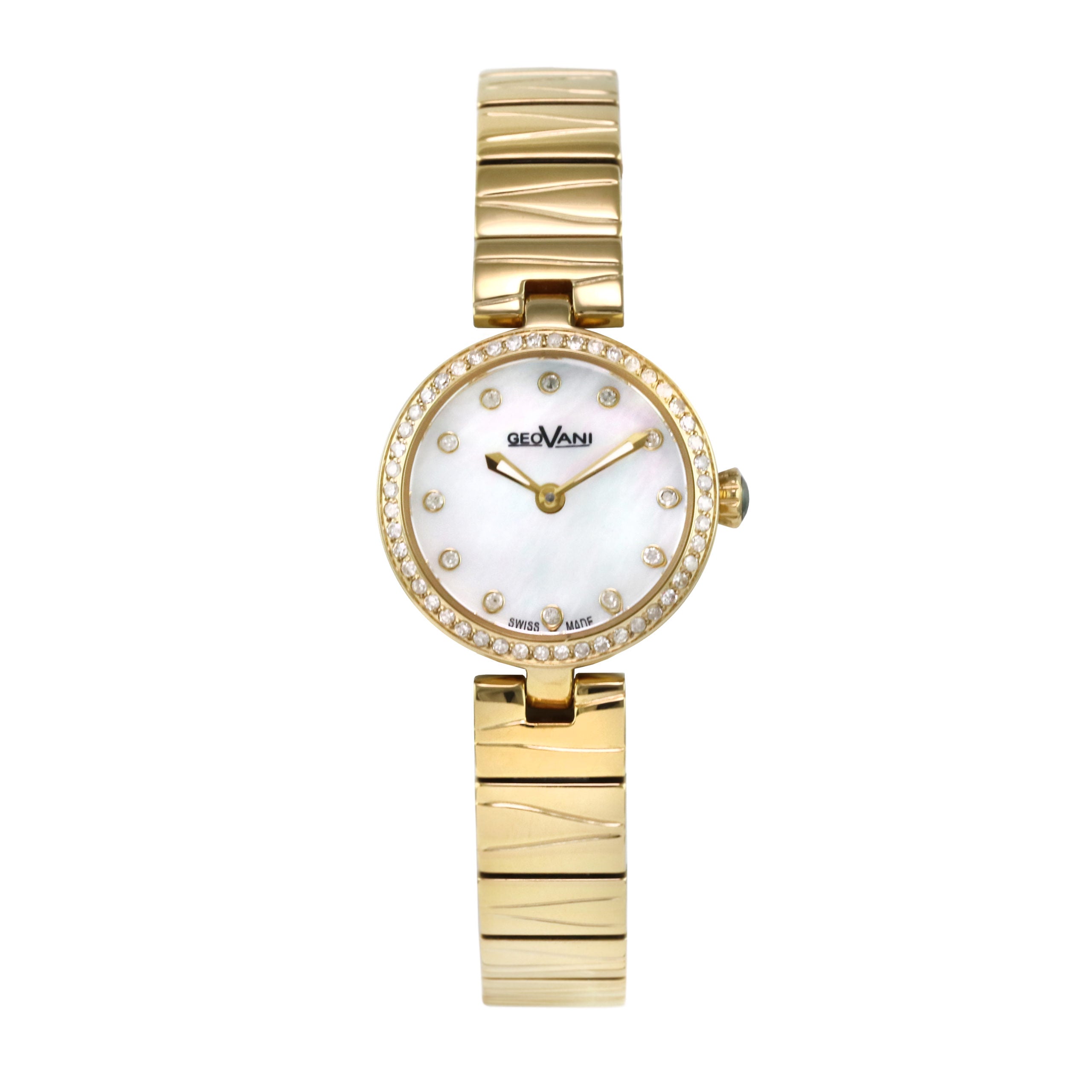 Giovanni Women's Swiss Quartz Watch with Pearly White Dial - GEO-0001