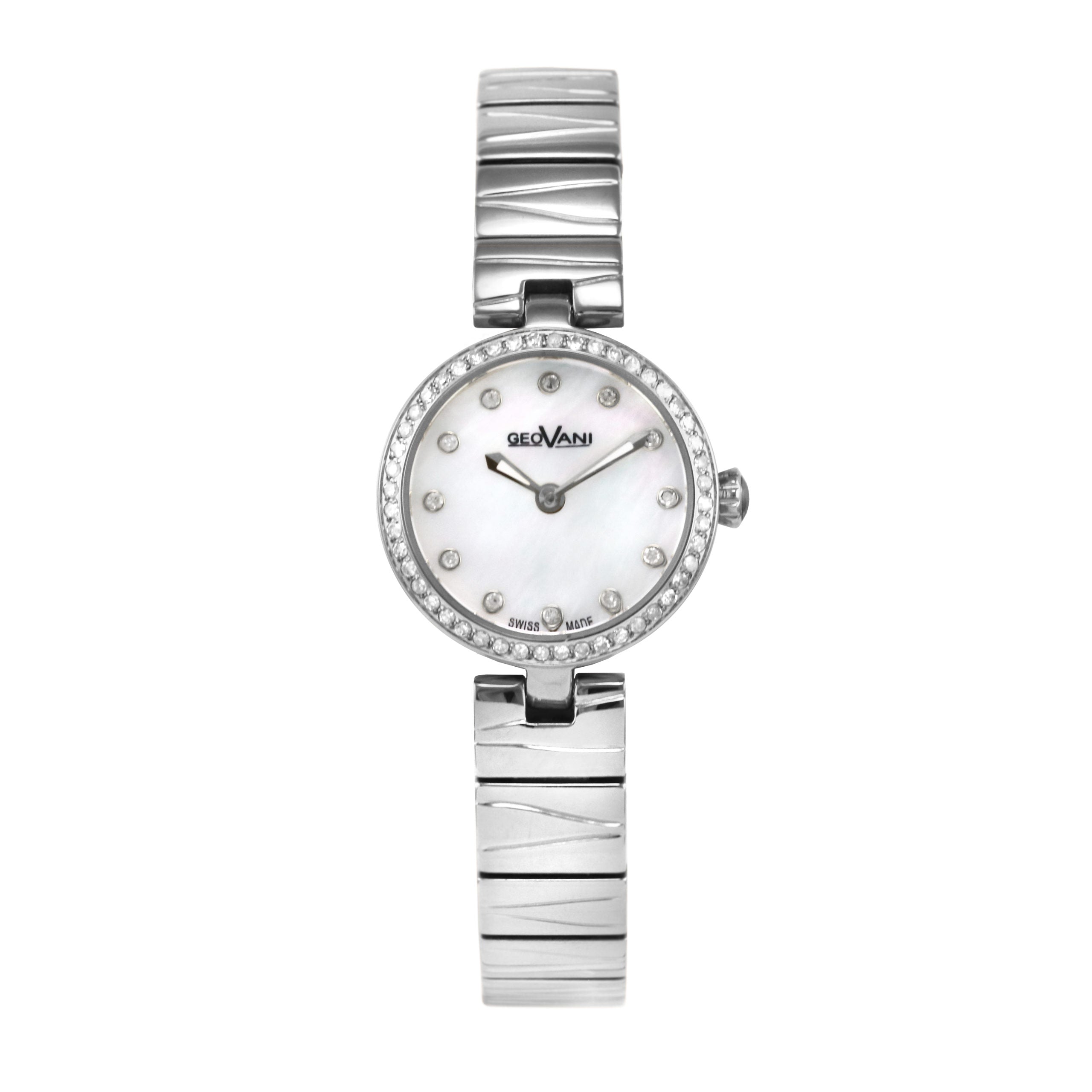 Giovanni Women's Swiss Quartz Watch with Pearly White Dial - GEO-0002