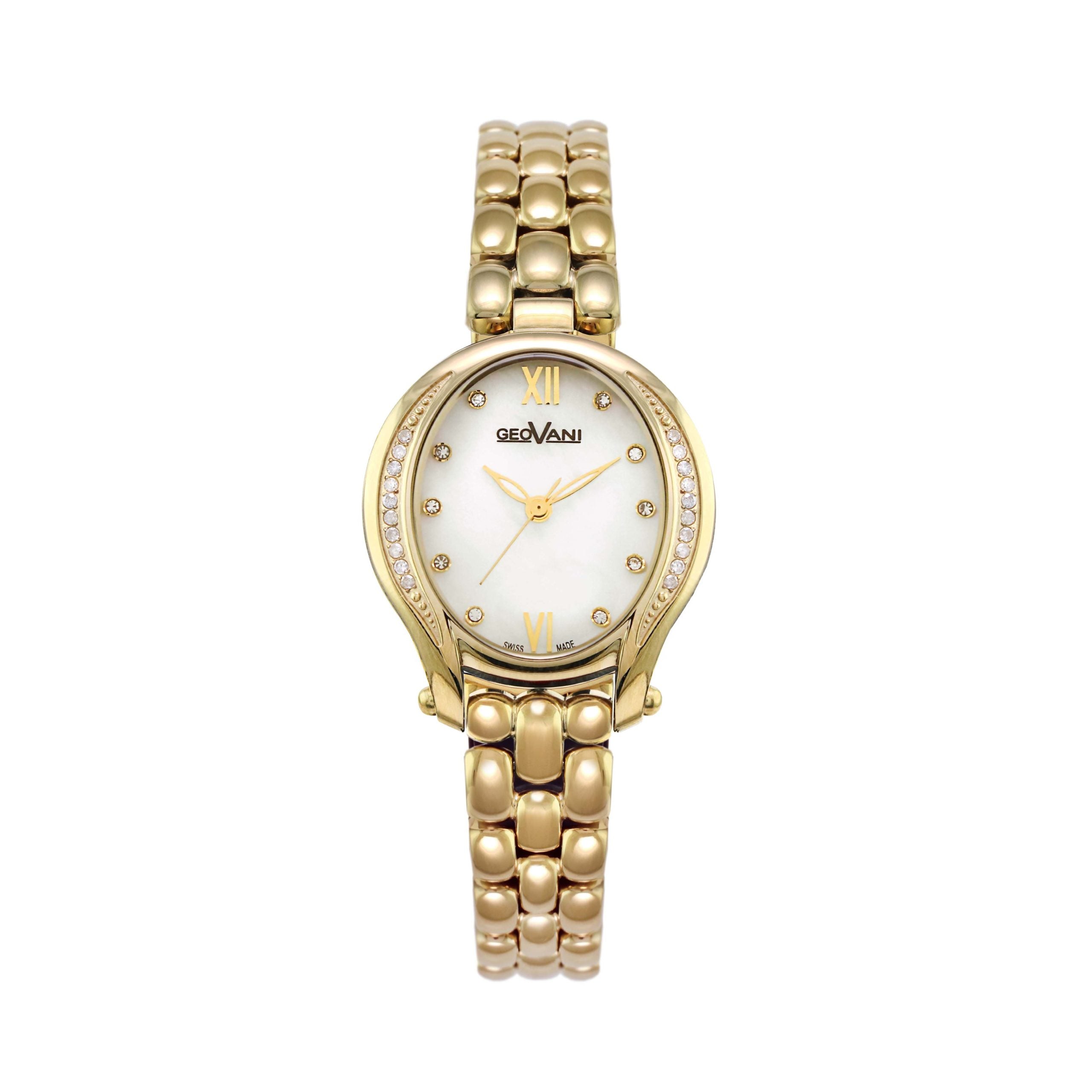 Giovanni Women's Swiss Quartz Watch with Pearly White Dial - GEO-0017