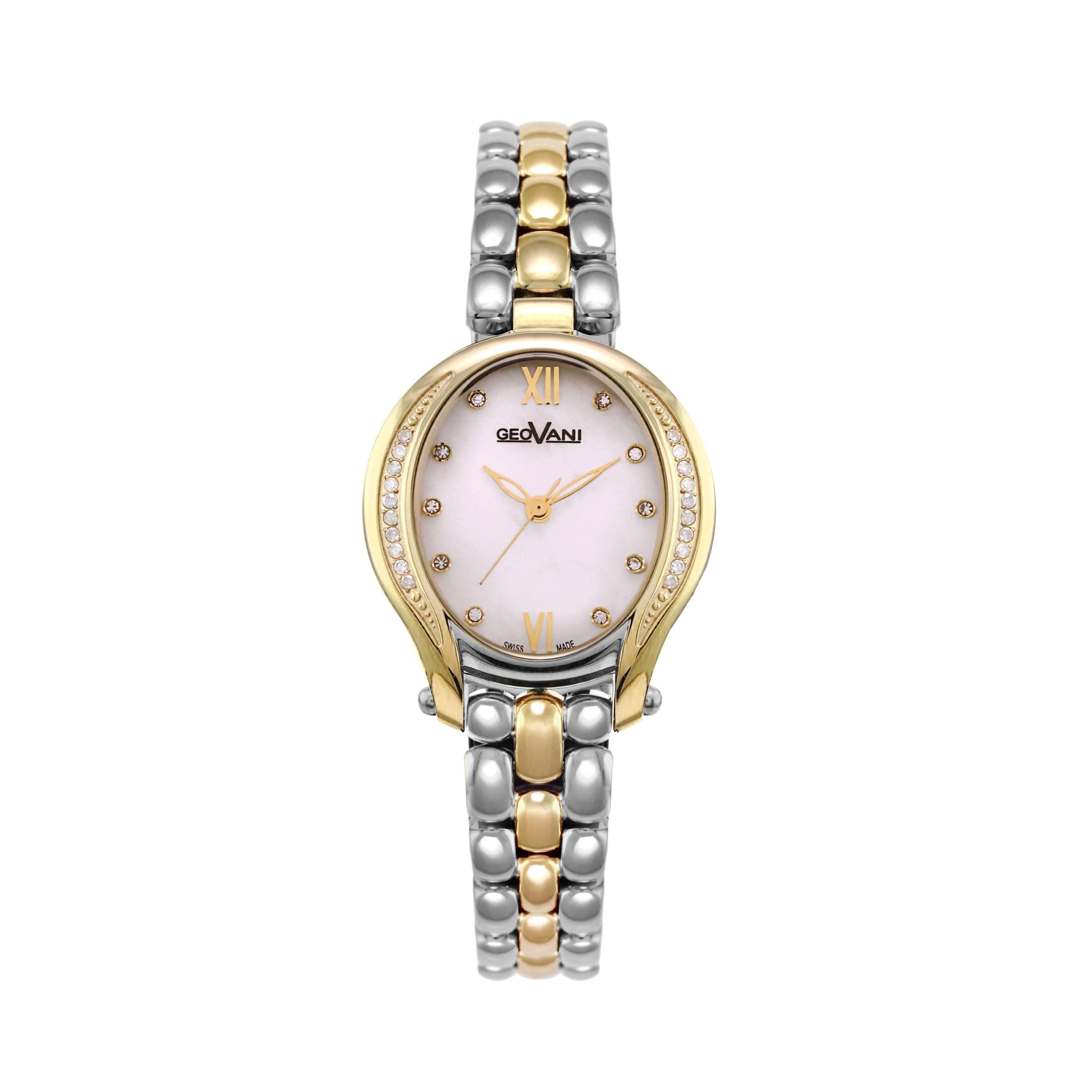 Giovanni Women's Swiss Quartz Watch with Pearly Pink Dial - GEO-0019