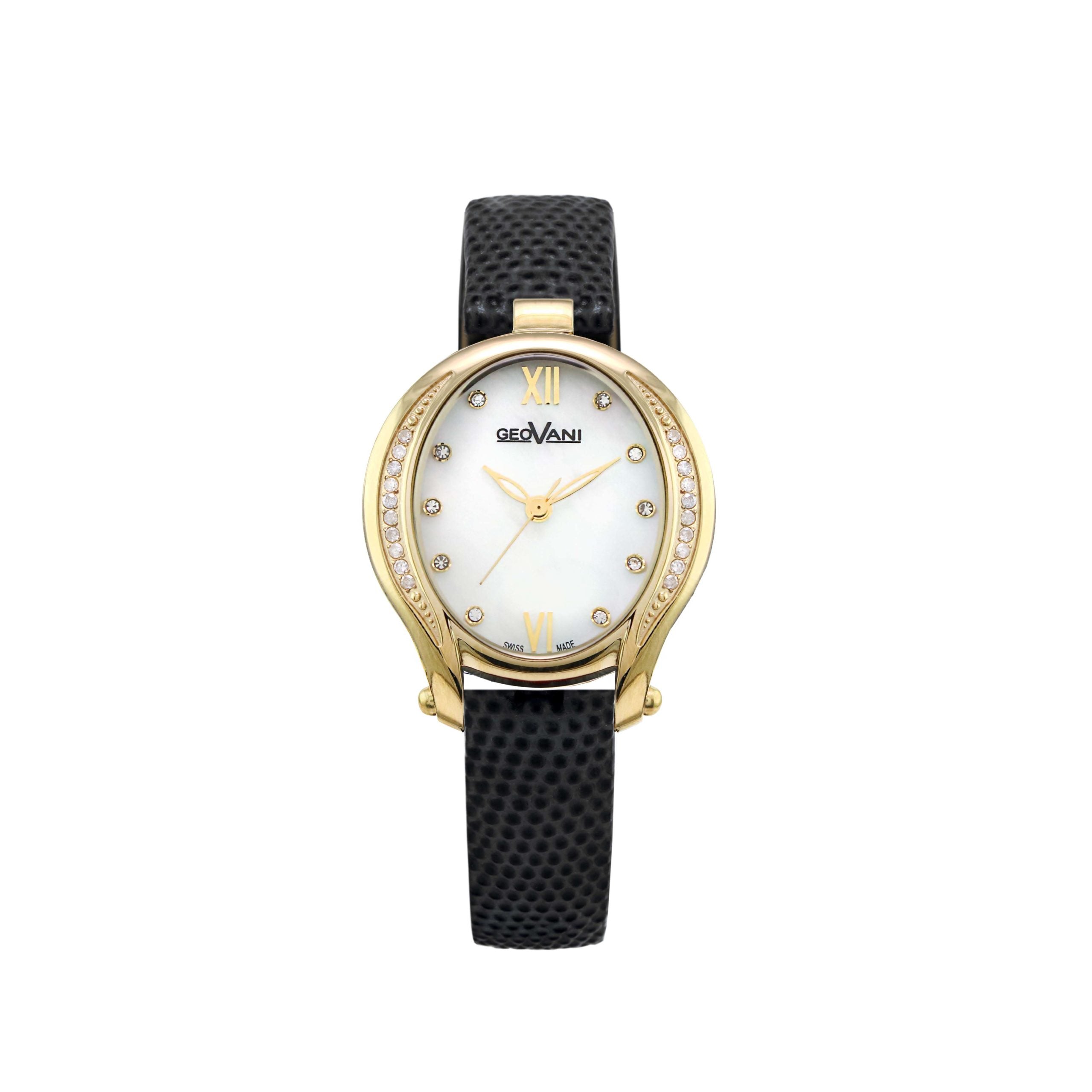 Giovanni Women's Swiss Quartz Watch with Pearly White Dial - GEO-0021