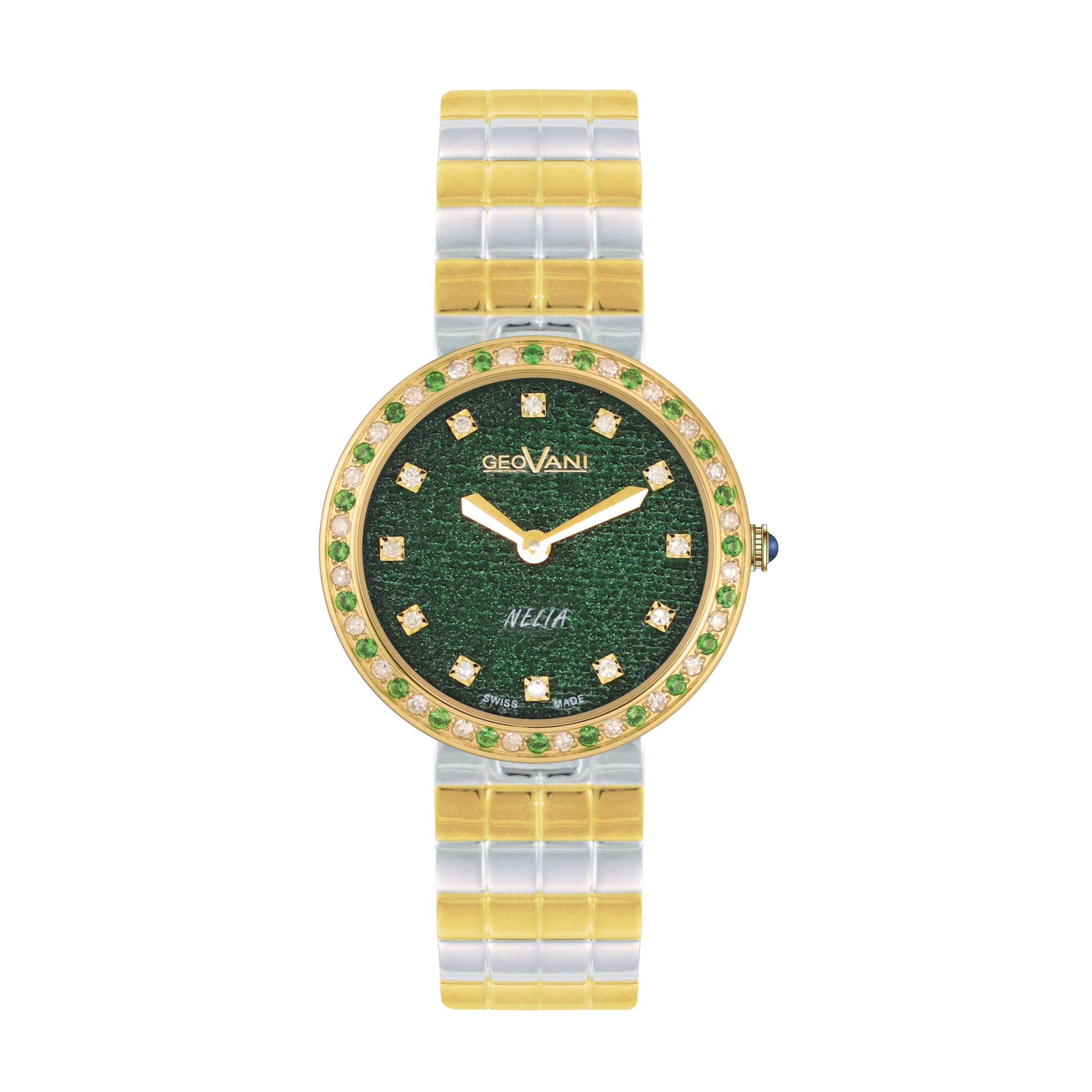 Giovanni Women's Swiss Quartz Watch with Green Dial - GEO-0022