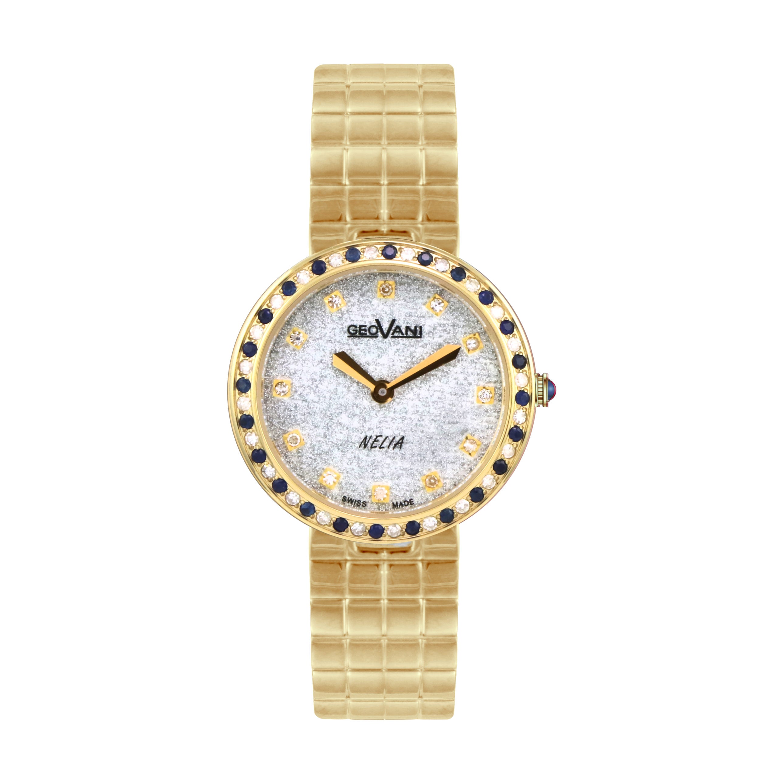 Giovanni Women's Swiss Quartz Watch with Shiny Silver Dial - GEO-0024