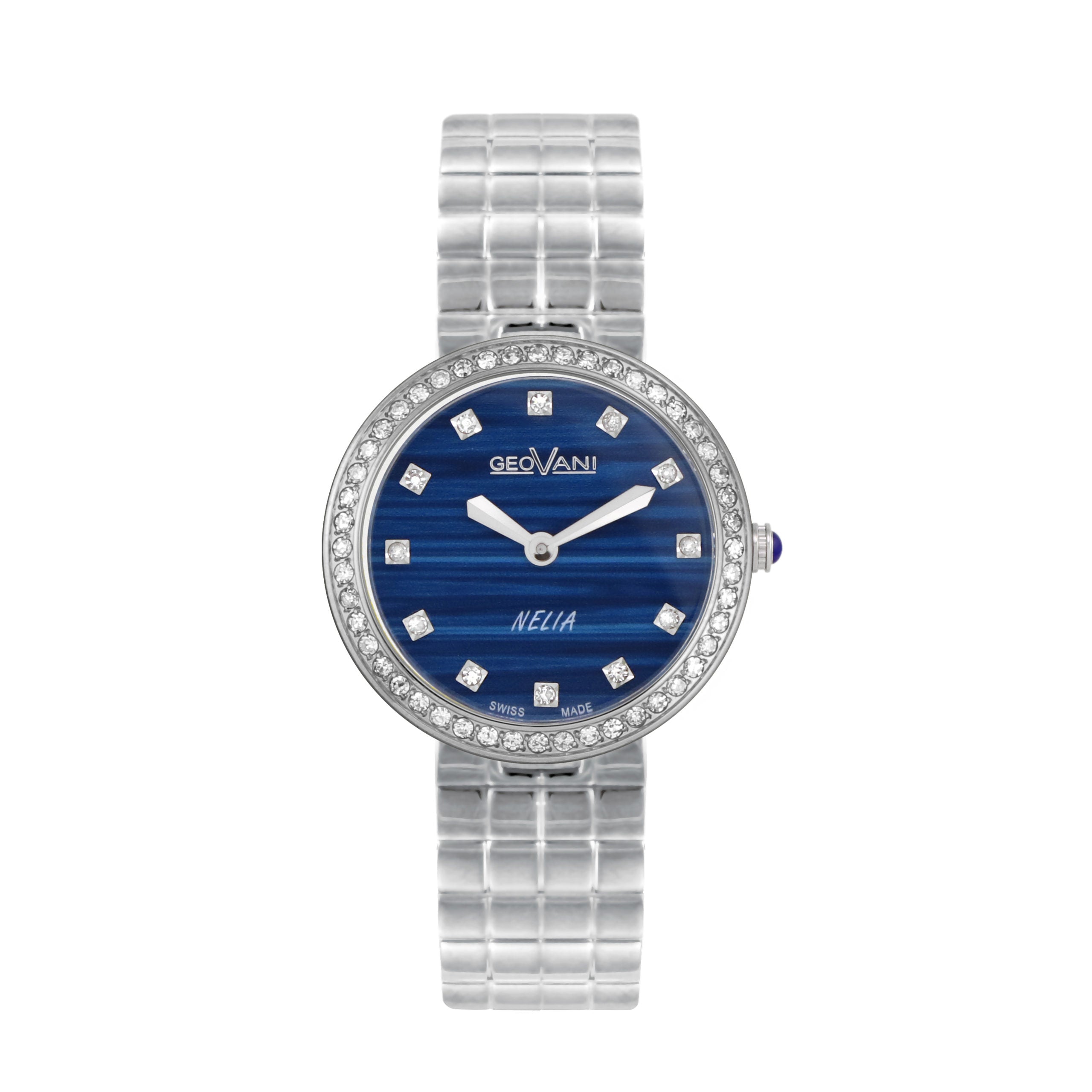 Giovanni Women's Swiss Quartz Watch with Blue Dial - GEO-0026