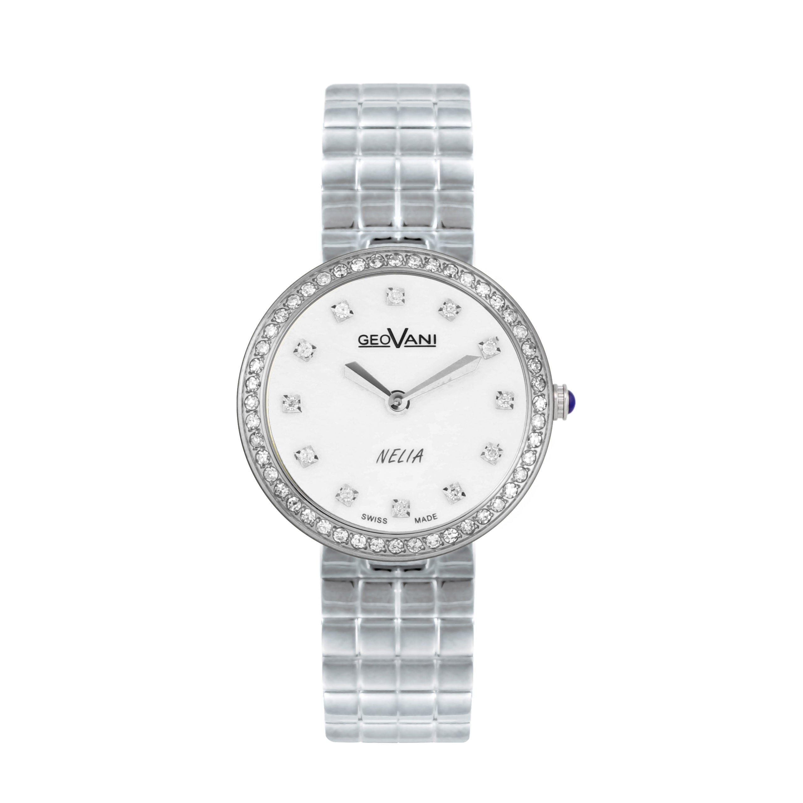 Giovanni Women's Swiss Quartz Watch with Pearly White Dial - GEO-0027