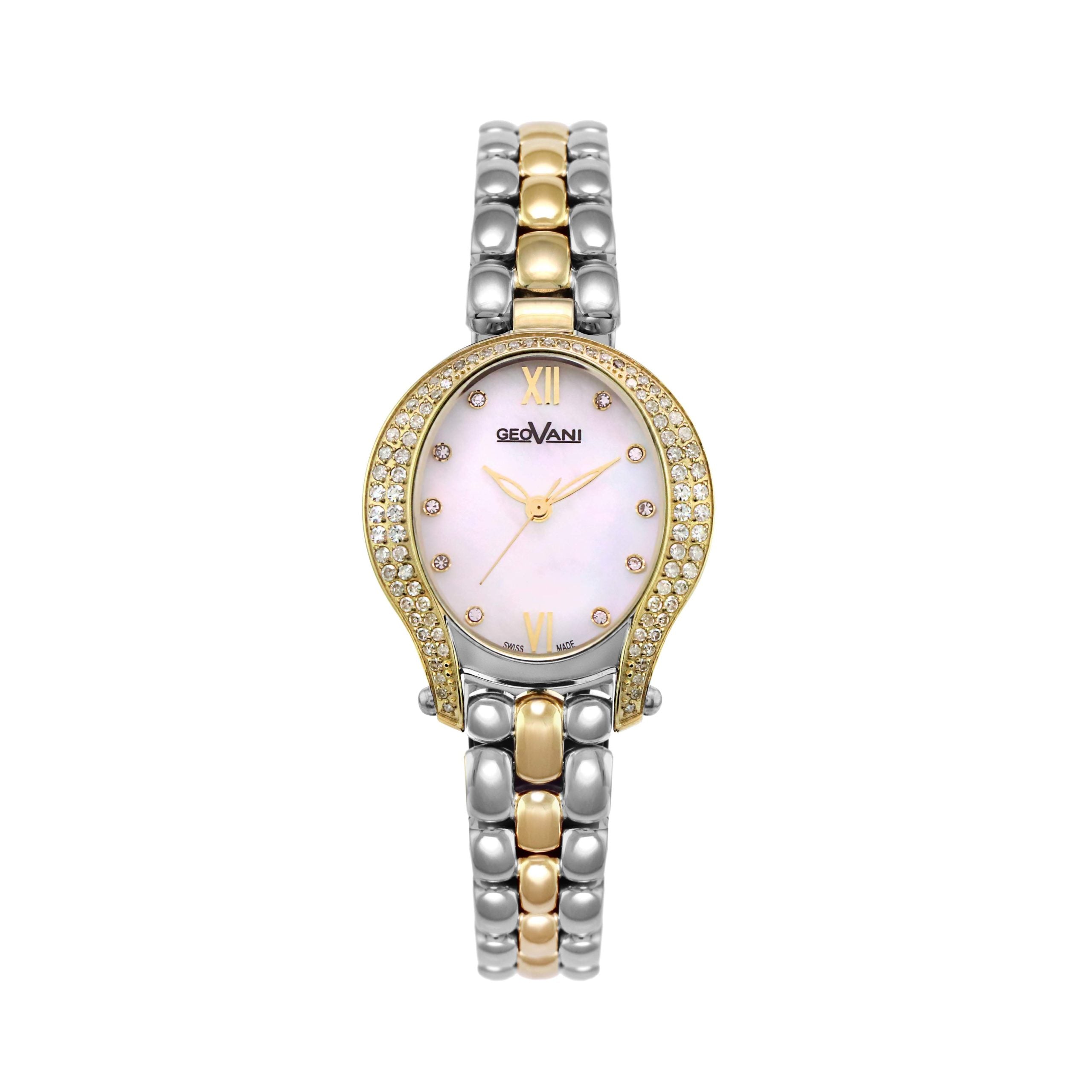 Giovanni Women's Swiss Quartz Watch with Pearly Pink Dial - GEO-0029