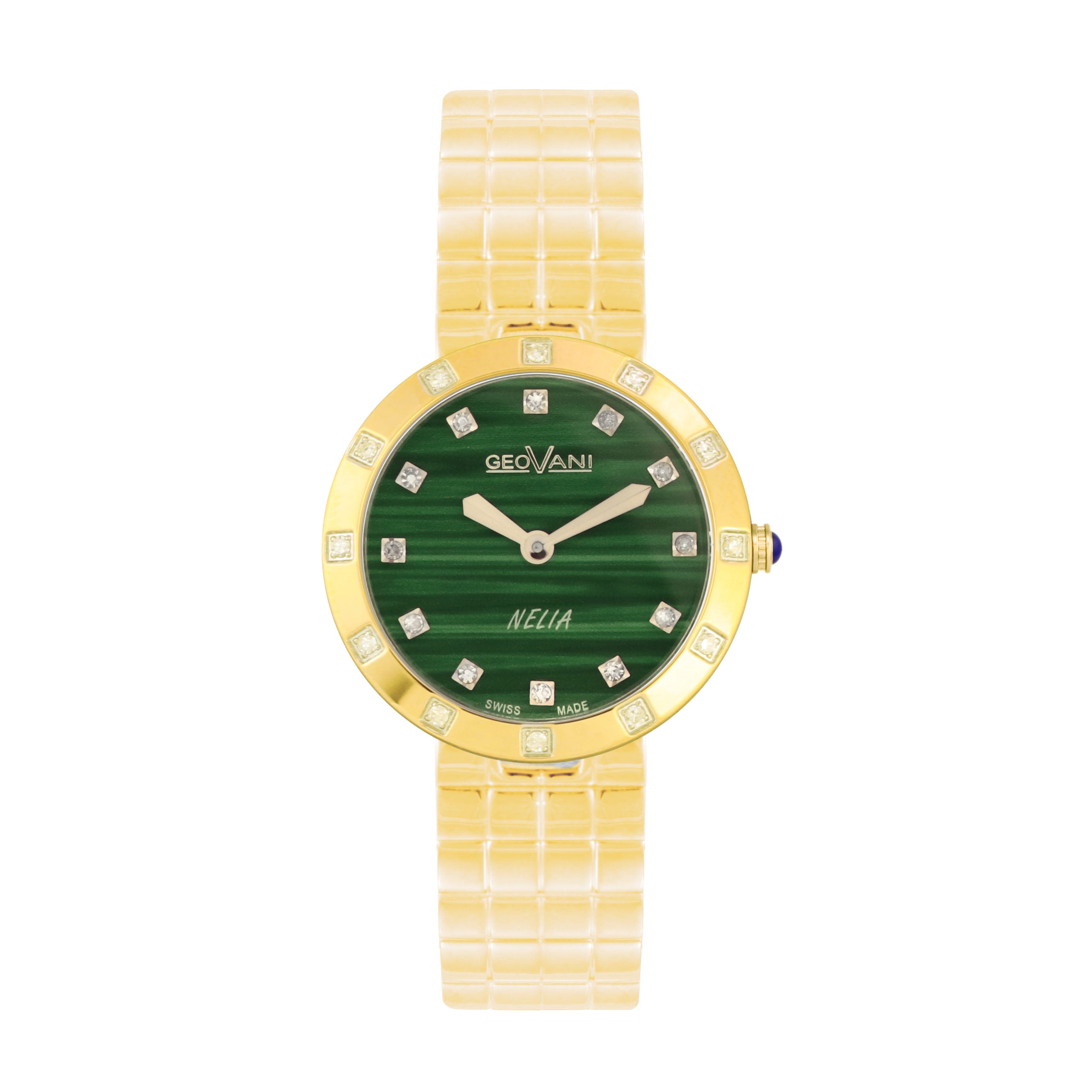 Giovanni Women's Swiss Quartz Watch with Green Dial - GEO-0030