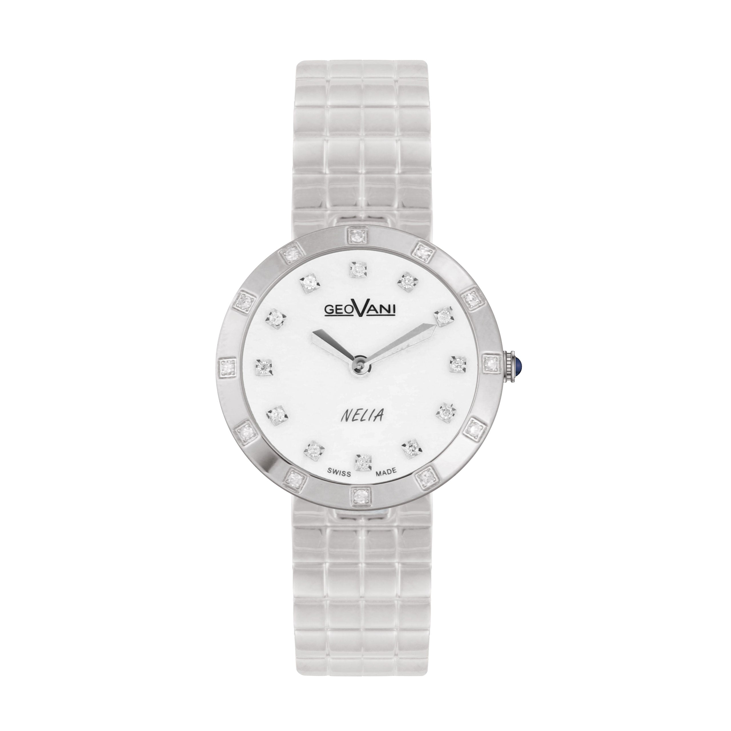 Giovanni Women's Swiss Quartz Watch with Pearly White Dial - GEO-0031