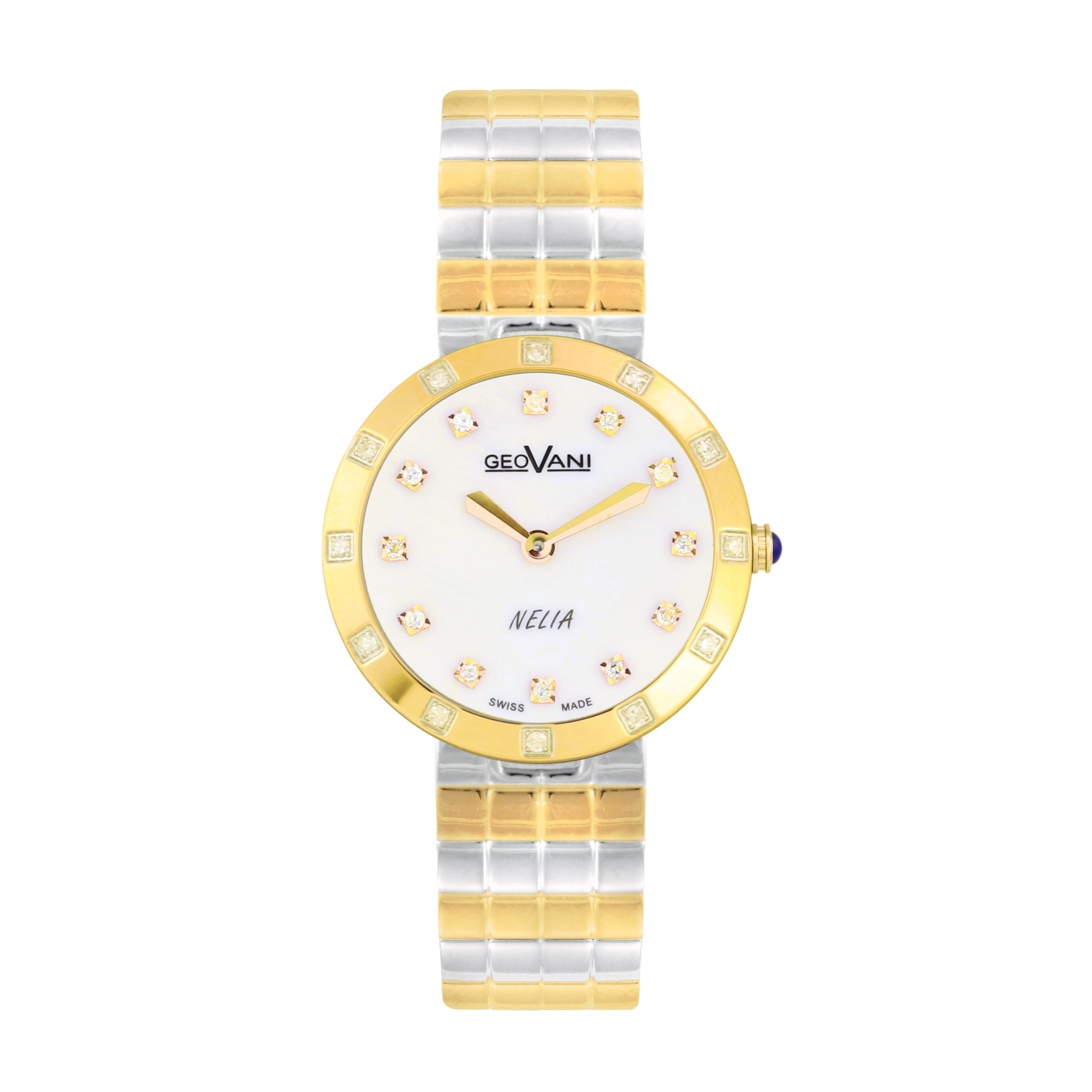Giovanni Women's Swiss Quartz Watch with Pearly White Dial - GEO-0032