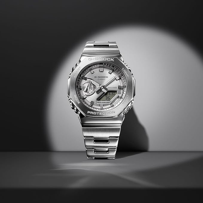 G-Shock G-Steel Men's Quartz  Watch with Silver Dial - CA-0614